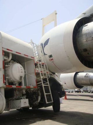 Illustration for article titled Iranian passenger jet crashes into refueling truck